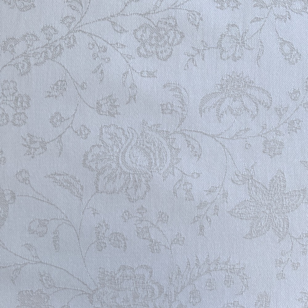 Daya White Damask Extra Wide French Oilcloth. 175 cms.